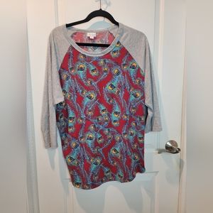 NWOT Lularoe 3/4 Sleeve Tunic Size 2XL
